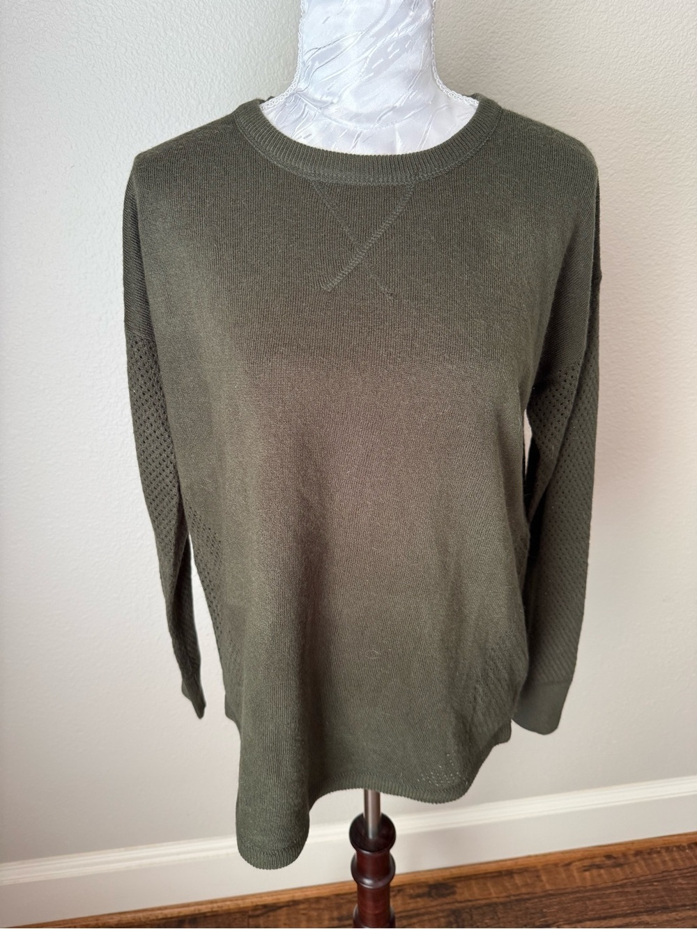 Sweet Romeo Olive Green Crewneck Sweater
